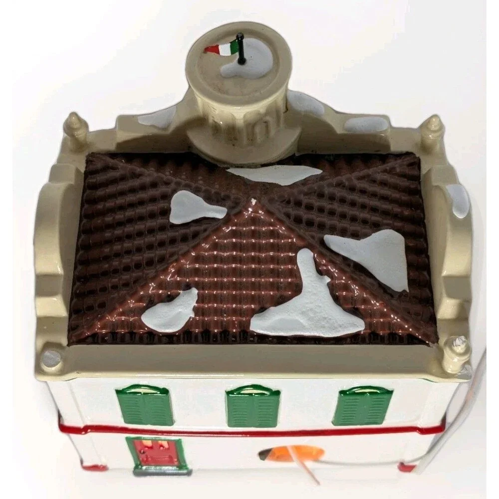 Department 56 Snow Village Pisa Pizza Lighted Building #54851 Vintage 1995 MINT - Picture 3 of 12
